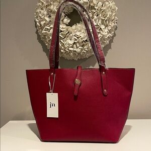 Jessica Moore Red Tote Bag